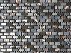 Dahli Grey Brick Mosaic 286mm X 286mm