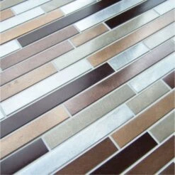 Bronze Brick Mosaic 300mm X 300mm