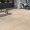 Optimal Beige 20mm Outdoor Tile -Master Tile Systems Shop Andes Beige SETTING 3