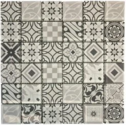 Arabesque Grey Glass 300mm X 300mm