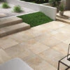 Burlington Ivory 18mm Outdoor Porcelain Tile -Master Tile Systems Shop Boulder Ivory SETTING 2
