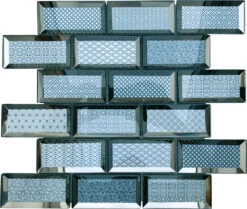 Casablanca Blue Brick Mosaic 300mm X 300mm