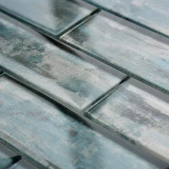 Driftwood Blue Glass Mosaic