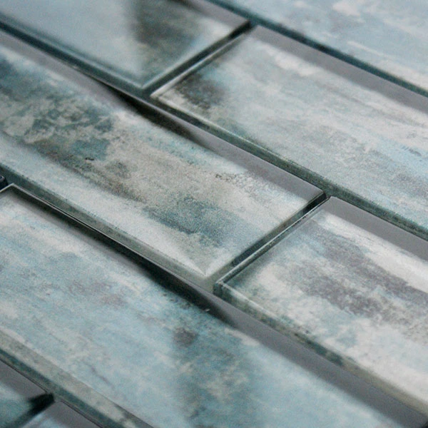 Driftwood Blue Glass Mosaic 3 Driftwood Blue Glass Mosaic