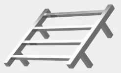 Warmup Hawthorn 4 Bar Ladder Straight Towel Rail Polished