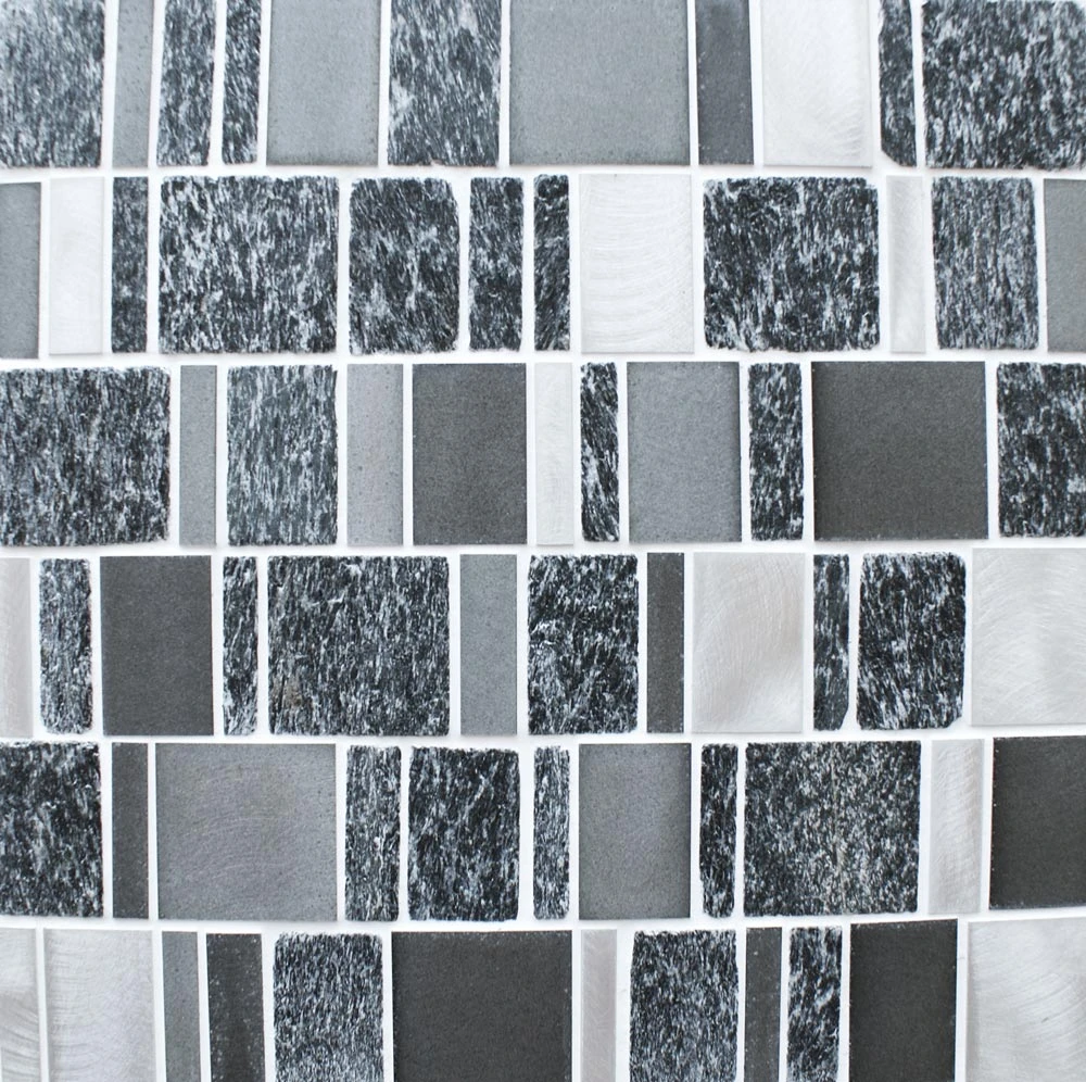Meteor Black Multi Mosaic 300mm X 300mm 3 Meteor Black Multi Mosaic 300mm X 300mm