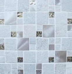 Meteor White Square Mosaic 300mm X 300mm