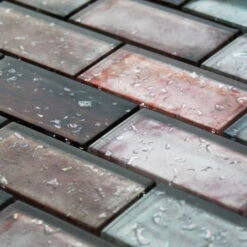 Rainfall Brown Glass Mosaic