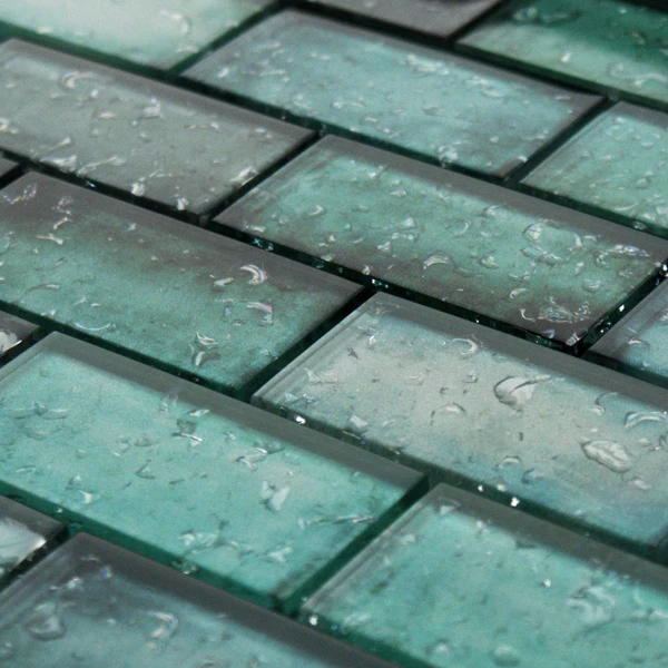 Rainfall Green Glass Mosaic 3 Rainfall Green Glass Mosaic