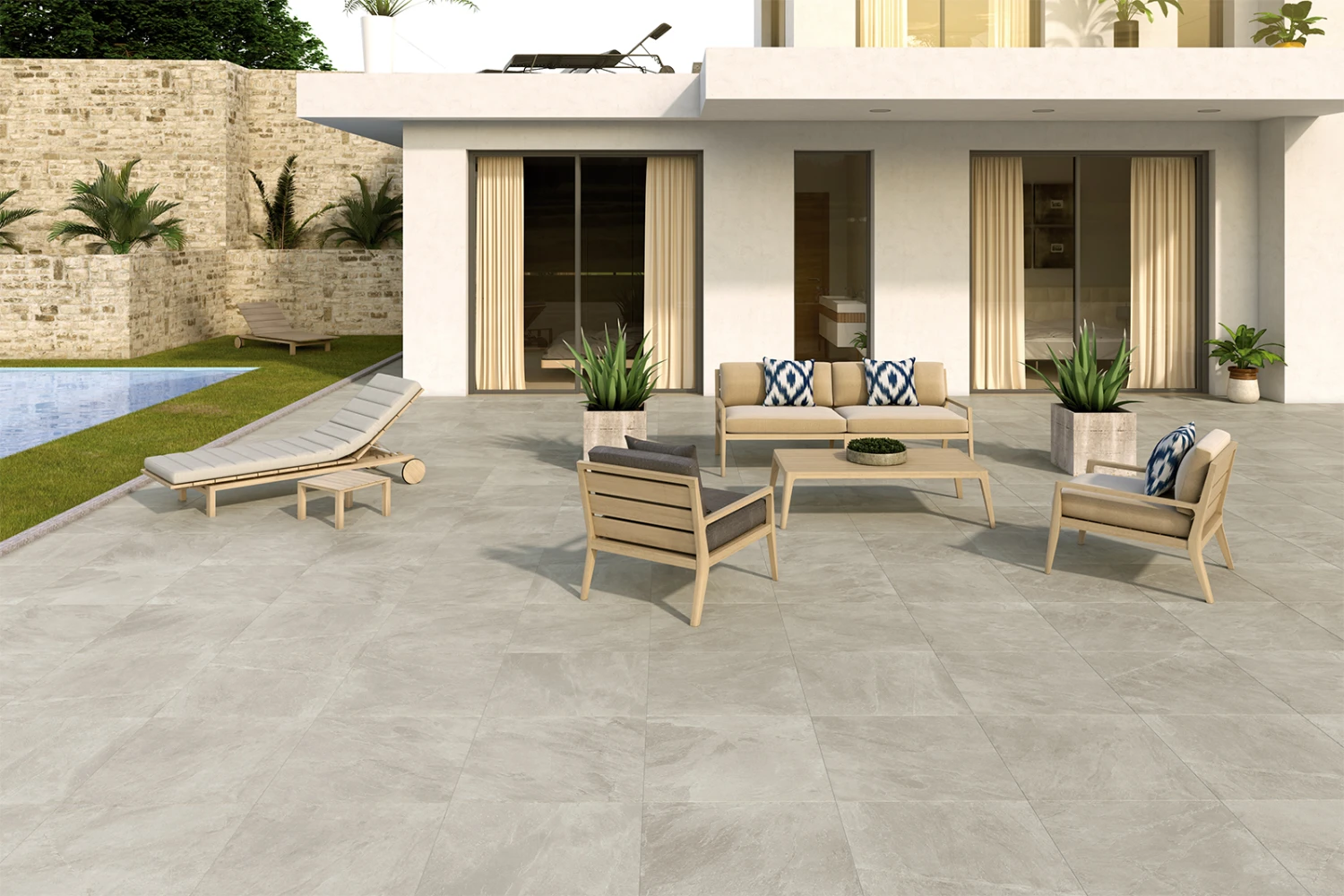 Shale Slate Effect 2cm Outdoor Tile 595mm X 595mm (sold Per Box) 3 Shale Slate Effect 2cm Outdoor Tile 595mm X 595mm (sold Per Box)