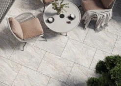 Lavastone Ivory 18mm Outdoor Porcelain Tile