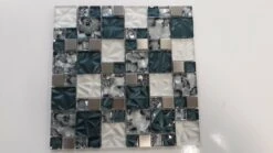 Textile Blue Silk Square 300mm X 300mm